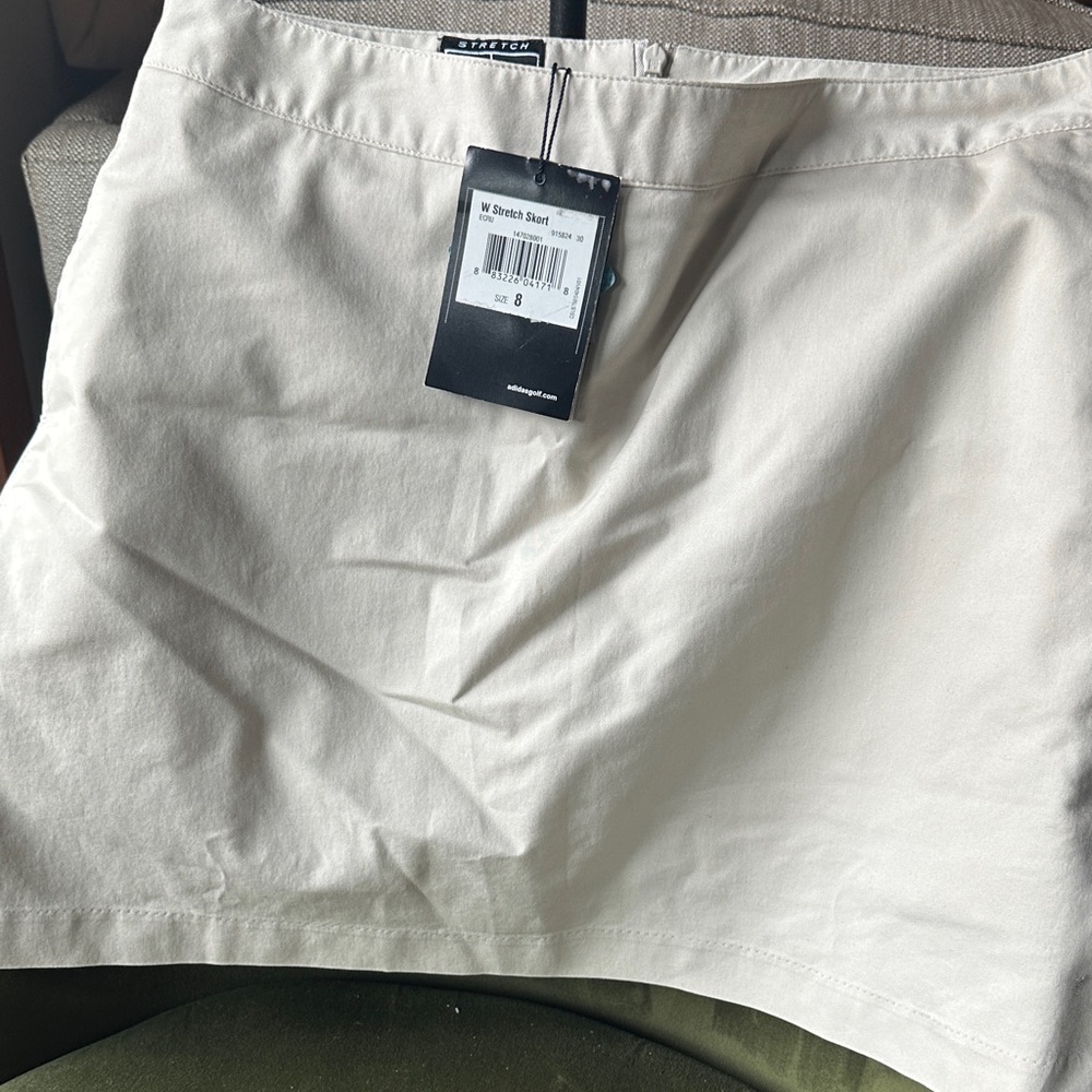 Adidas Beige Stretch Golf Skort